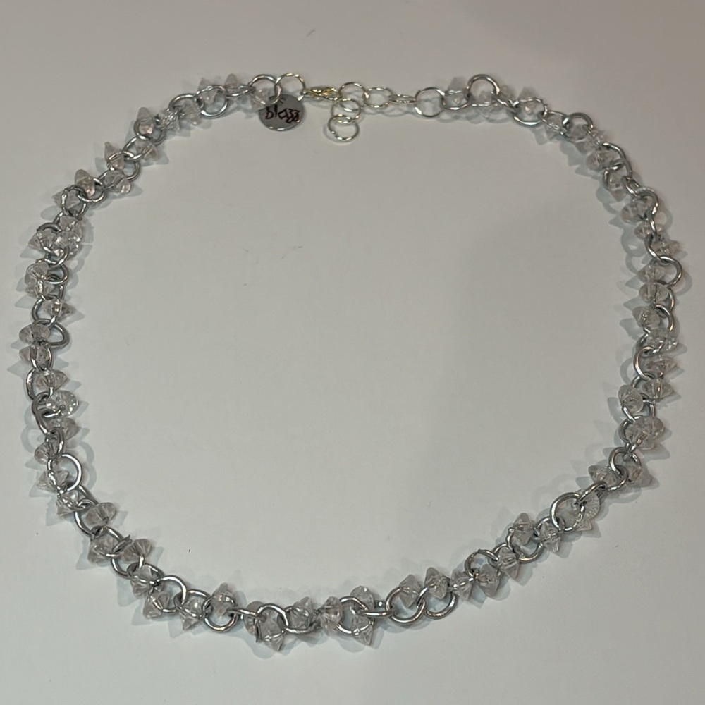 Silver beaded necklace!